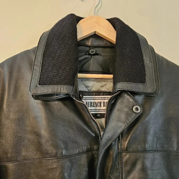 Laurence Roy Vintage 100% Lambskin Leather Moto  Biker Boho Jacket Black Size M. - Picture 9 of 16